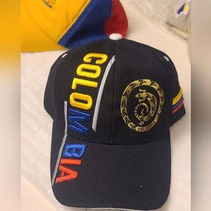 Black Colombia Velcro Strapback